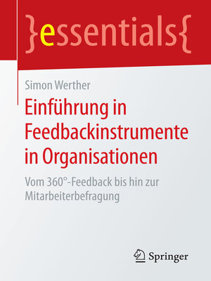 cover image of Einführung in Feedbackinstrumente in Organisationen